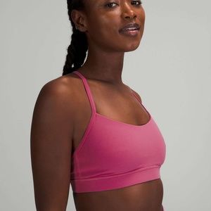 Lululemon Flow Y Bra - Pink Lychee